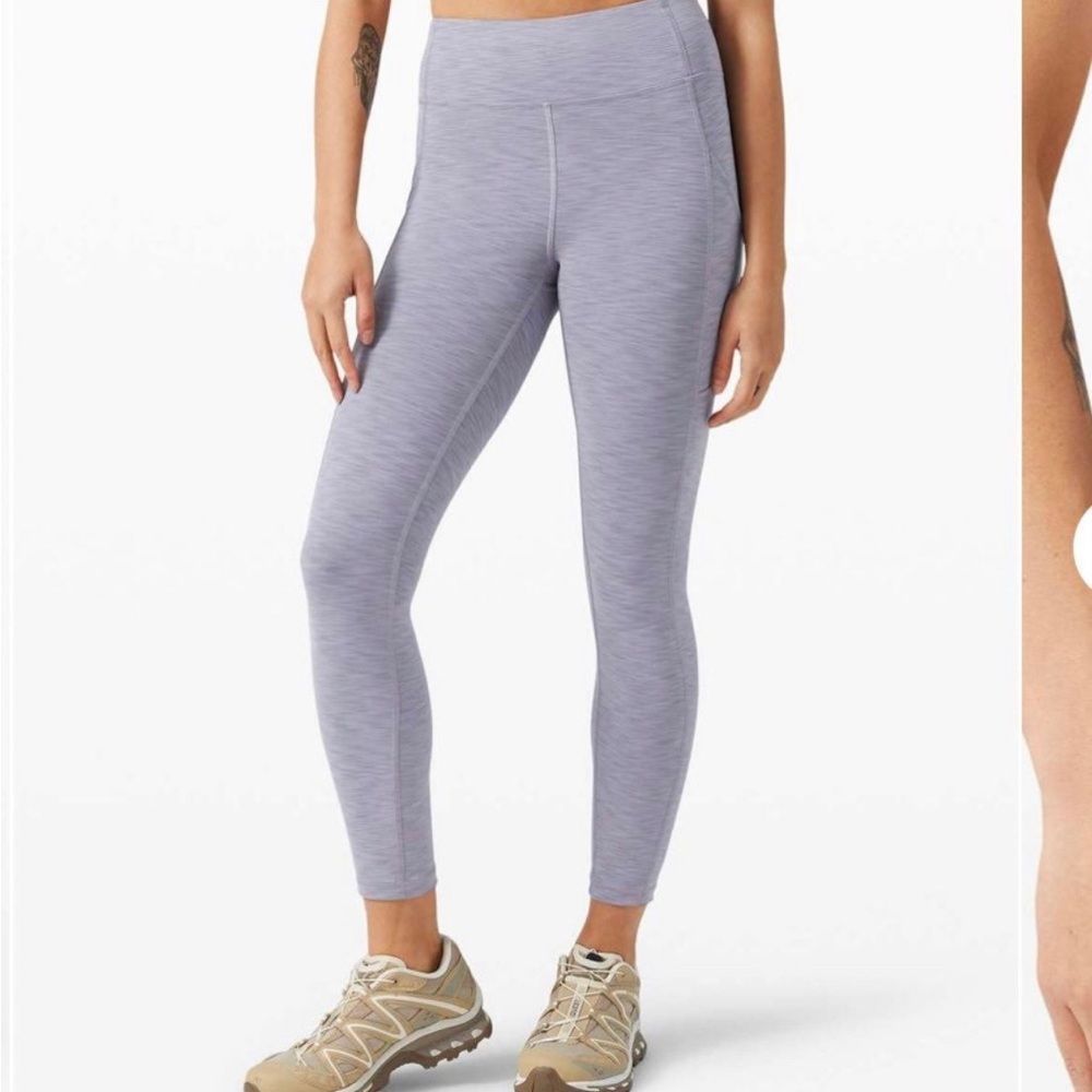 Lululemon Invigorating tights nwot Heathered Peri Purple size 6 8 - Picture 8 of 11
